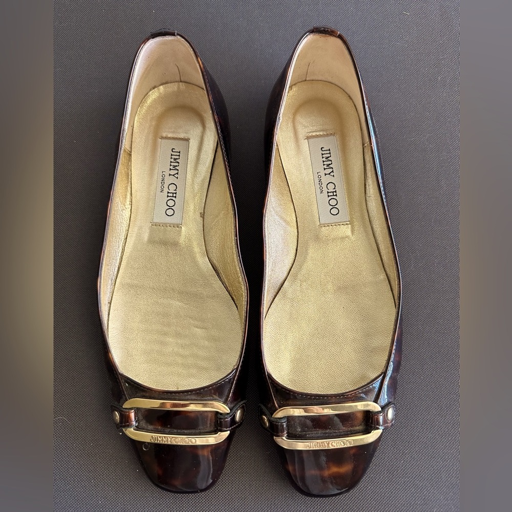 Jimmy Choo Patent Leather Flats
